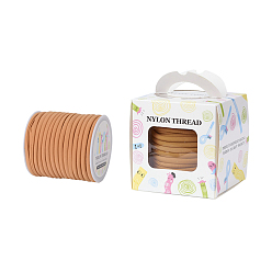 Сэнди Коричневый Крошечные упругой нити спандекс, туаль фуляр шнур, песчаный коричневый, 5x3 мм, о 21.87yards / рулон (20 м / рулон)