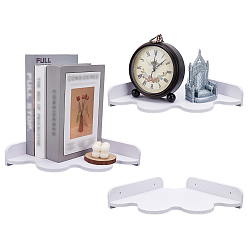 Белый 3шт. наборы настенных держателей из облачного дерева, с пластиковой заглушкой и винтом, белые, 245x245x50 мм