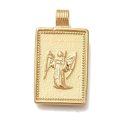 Дева Вакуумное покрытие pvd 304 подвески из нержавеющей стали, прямоугольник с подвеской в виде созвездия, реальный 18 k позолоченный, Дева, 25x14x4 мм, отверстие : 2 мм