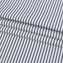 Bleu Foncé 2 mètres de tissu rayé en polycoton, accessoires du vêtement, bleu foncé, 1600x0.5mm