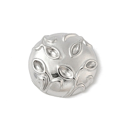 Платина 304 Настройки горный хрусталь из нержавеющей стали кулон, полукруглые прелести, платина, пригодный для стразов 4x2 мм, 23.5x7 мм, отверстие : 5.5x3 мм