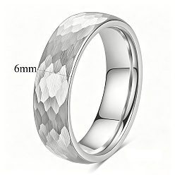 Stainless Steel Color 304 Stainless Steel Finger Rings, Stainless Steel Color, 6mm, Inner Diameter: 17mm