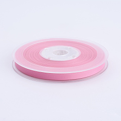 Pearl Pink Double Face Matte Satin Ribbon, Polyester Satin Ribbon, Pearl Pink, (1/4 inch)6mm, 100yards/roll(91.44m/roll)
