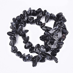 Black Natural Imperial Jasper Beads Strands, Dyed, Chips, Black, 4~18x4~15x1~10mm, Hole: 1mm, about 88~100pcs/strand, 15.3 inch~15.7 inch
