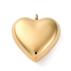 Сердце 316 хирургические подвески из нержавеющей стали, реальный 18 k позолоченный, ионное покрытие (ip), сердце, 21x20x9 мм, отверстие : 1.6 мм