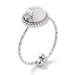 Говлит Ионное покрытие (ip) 304 кольцо из нержавеющей стали, регулируемые кольца из синтетического говлита, плоско-круглые, 10.5 мм, внутренний диаметр: регулируемый