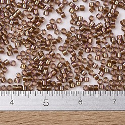 (DB1759) Sparkling Beige Lined Amethyst AB MIYUKI Delica Beads, Cylinder, Japanese Seed Beads, 11/0, (DB1759) Sparkling Beige Lined Amethyst AB, 1.3x1.6mm, Hole: 0.8mm, about 20000pcs/bag, 100g/bag