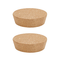 BurlyWood 2Pcs Cork Bottle Stoppers, Bottle Tampions, BurlyWood, 77~90x25mm