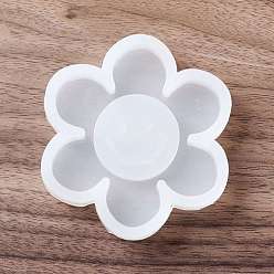 White Shaker Molds, DIY Flower Quicksand Silicone Molds, Resin Casting Molds, for UV Resin, Epoxy Resin Craft Making, White, 77x71x13mm, Inner Diameter: 40x70mm