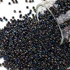 (86) Metallic AB Iris Toho runde Rocailles, japanische Rocailles, (86) metallische Abiris, 15/0, 1.5 mm, Bohrung: 0.7 mm, über 3000pcs / Flasche, 10 g / Flasche