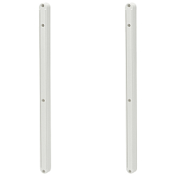 Белый 2шт. пластиковые направляющие для ящиков, направляющие для ящиков шкафов, белые, 297x16x13 мм
