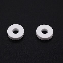 Blanco Anillo de esponja de joystick, plano y redondo, blanco, 19x5 mm