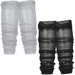 (52) Непрозрачная лаванда 2 пары 2 цветные нарукавники из поликоттона, протектор для рук защита от солнца, разноцветные, 480x90x3.5 мм, 1 пара / цвет