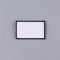 Rectangle Пустую компьютеризированную ткань для вышивки утюгом/пришиваем заплатки, аксессуары для костюма, прямоугольные, 50x80 мм