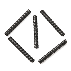 Negro 304 bolas de acero inoxidable, tubo trenzado, revestimiento de iones (ip), negro, 16x2 mm, agujero: 0.9 mm