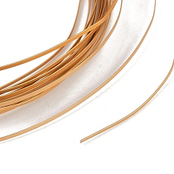 Сэнди Коричневый 5м алюминиевая проволока, плоский, для diy craft, песчаный коричневый, 1x0.3 мм, около 16.40 футов (5 м) / рулон