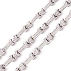 Нержавеющая Сталь Цвет Устойчивы к потускнению 304 цепи из нержавеющей стали, несварные, с катушкой, цвет нержавеющей стали, 7x3.5x2 мм, около 32.81 футов (10 м) / рулон