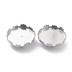 Нержавеющая Сталь Цвет Не тускнеет 304 основа для броши из нержавеющей стали, плоско-круглые, цвет нержавеющей стали, 26.5x4 мм, лоток : 25 мм