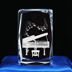 Пианино Хрустальные скульптуры, витрины, украшения, для домашнего офисного стола, пианино, 50x50x80 мм