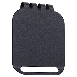 Черный Держатель для полотенец для гольфа из марганцевой стали, чёрные, 99x81x13 мм, внутренний диаметр: 58.5x7.5 мм