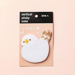 Птица Блокнот для заметок с мультяшными животными, наклейки с наклейками, для офисного школьного чтения, птица, 70~85 мм, 30 листы/книга