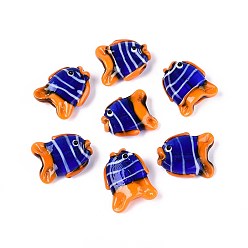 Средний Фиолетовый Бусины лэмпворк , клоун, средне фиолетовый, 20~21.5x17~18x8.5~9 мм, отверстие : 0.8~1 мм