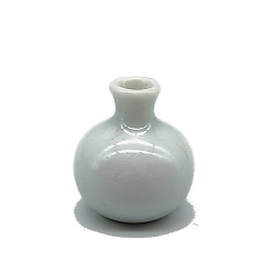 Светло-серый Миниатюрные украшения из фарфоровой вазы, аксессуары для домашнего кукольного домика с микро-ландшафтом, притворяясь опорными украшениями, светло-серый, 25x27 мм