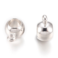 Серебро 201 дуги из нержавеющей стали, петля под залог, круглые, серебряные, 11x8x5 мм, отверстие : 1.5 мм, внутренний диаметр: 5 мм