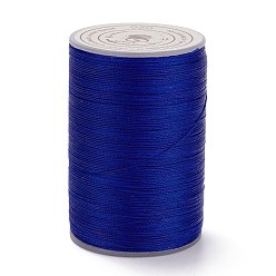 Средно-синий Круглая вощеная нить из полиэстера, микро шнур макраме, витой шнур, для шитья кожи, светло-синий, 0.3~0.4 мм, около 174.98 ярдов (160 м) / рулон
