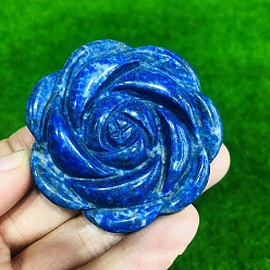 Ляпис-Лазурь Резные фигурки роз из натурального лазурита, для украшения рабочего стола домашнего офиса, 50~60 мм