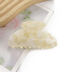 Светло-желтый Акриловые заколки для волос на когтях, для женщин девушек, светло-желтый, 50x85 мм