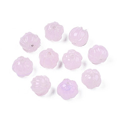 Розовый Бусины лэмпворк , цветок, туманная роза, 10~11x11.5~12.5 мм, отверстие : 1.2 мм
