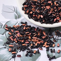 (HTL4562) Закат Матовый Миюки половина бусины тила, японский бисер, 2 отверстие, (htl 4562) закатный матовый, 5x2.3x1.9 мм, Отверстие : 0.8 мм , около 1250 шт / 50 г