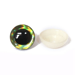 Темно-оливково-зеленый Полукруглые глаза для куклы из АБС-пластика, безопасные глаза, с распоркой, темно-оливковый зеленый, 16 мм