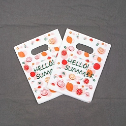 Other Fruits 100ПК прямоугольные пластиковые подарочные пакеты для ювелирных изделий с отверстием для ручки, для розничных магазинов, фрукты, 20x15 см