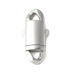 Нержавеющая Сталь Цвет 316 хирургические байонетные застежки из нержавеющей стали, цвет нержавеющей стали, 30x14.5x5 мм, отверстие : 4x4 мм