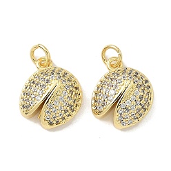Настоящее золото 18K Латунные микро проложить кубического циркония подвески, долговечный, без кадмия и без свинца, стойки покрытие, с целью перехода в кольце, реальный 18 k позолоченный, 15.5x13.5x6 мм, отверстие : 3.3 мм
