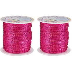Средний Фиолетово-красный Нейлоновая нить, средне фиолетовый красный, 1.0 мм, около 45 м / рулон