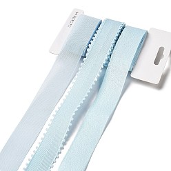 Светло-Голубой 9 ярдов 3 стилей полиэфирной ленты, для поделок своими руками, бантики для волос и украшение подарка, небесно-голубая цветовая палитра, Небесно-голубой, 1~1-1/8 дюйм (25~28 мм), около 3 ярдов / стиль