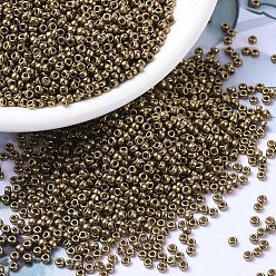 (RR457L) Metallic Light Bronze Миюки круглые бусины рокайль, японский бисер, 11/0, металлических цветов, (rr 457 l) светлый бронзовый металлик, 2x1.3 мм, отверстия : 0.8 mm, около 50000 шт / фунт