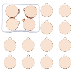 Light Gold Латунные подвески, штамповка пустой метки, плоско-круглые, золотой свет, 26x22x0.8 мм, отверстие : 3 мм, 30 шт / коробка