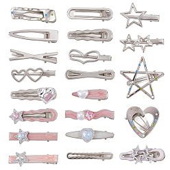 Mixed Shapes Шпильки для волос из цинкового сплава и смолы, аксессуары для волос для женщин и девочек, разнообразные, 13~60.5x12~64x11~18 мм