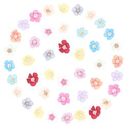 (52) Непрозрачная лаванда Искусственный шелковый цветок, для поделки свадьба гирлянда украшения, разноцветные, 23x23x16 мм, 26 цветов, 6 шт / цвет, 156 шт / комплект