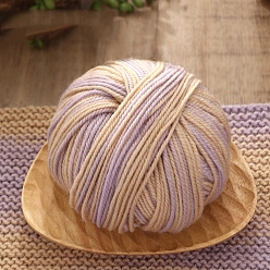 Лиловый Шерстяная пряжа, для ручного вязания толстой нити, пряжа для вязания крючком, сирень, 0.3 мм, 120м/моток