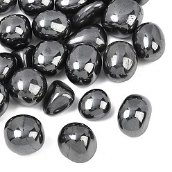 Non-magnetic Hematite Synthetic Non-magnetic Hematite Beads, Tumbled Stone, Nuggets, No Hole/Undrilled, Vase Filler Gems, 20~35x22~40x14~27mm