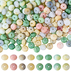 (52) Непрозрачная лаванда 2 нити 4 цвета ниток стекляруса, имитация драгоценных камней, рондель, окрашенные, разноцветные, 8~8.5x4.5~5 мм, отверстие : 1~1.2 мм, о 76шт / цвет