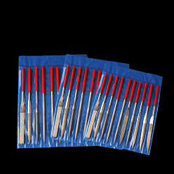 Платина 10шт 10 стили набор алмазных напильников из карбида кремния, платина, 14x0.3 см, 10 шт / комплект