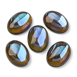 Коричневый Синтетические кабошоны из лунного камня, овальные, кофе, 29.5~30x22x19 мм
