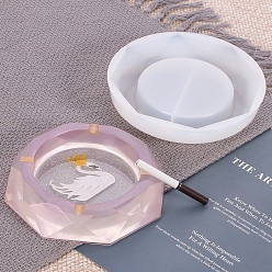 Diamond Food Grade Silicone Ashtray Molds, Resin Casting Molds, for UV Resin, Epoxy Resin Craft Making, Diamond, 175x35mm