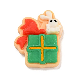 Box Рождественские кабошоны из непрозрачной смолы для декодирования, подарочная коробка, 20.5x5 мм